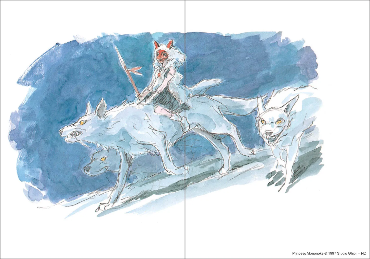 Studio Ghibli Princess Mononoke journal notatbok gave