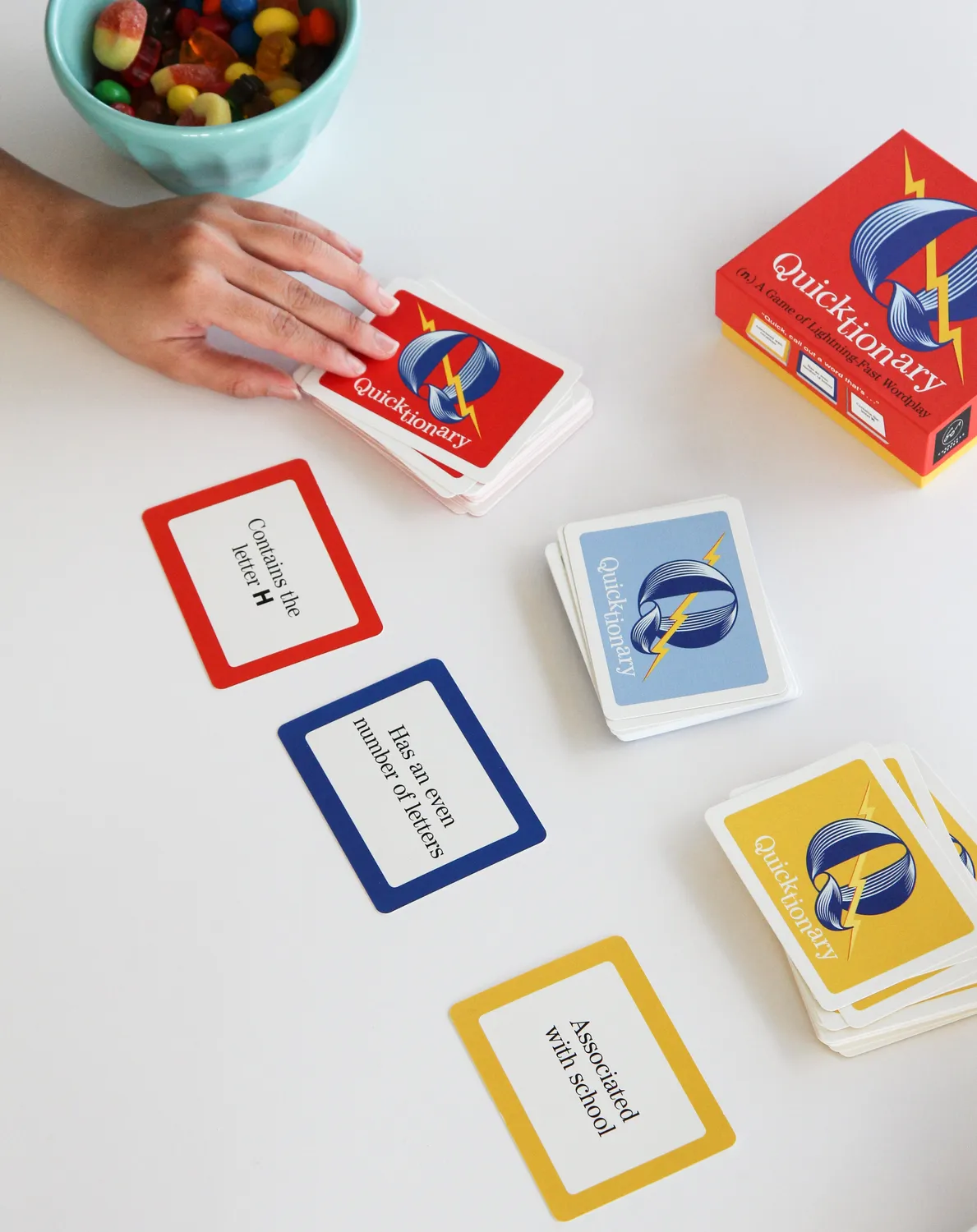 Chronicle Books Quicktionary kortspill ordspill