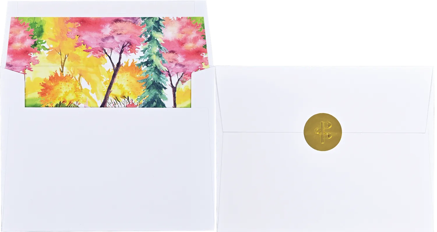 Peter Pauper Press Watercolor Trees kortsett 20 stk trær