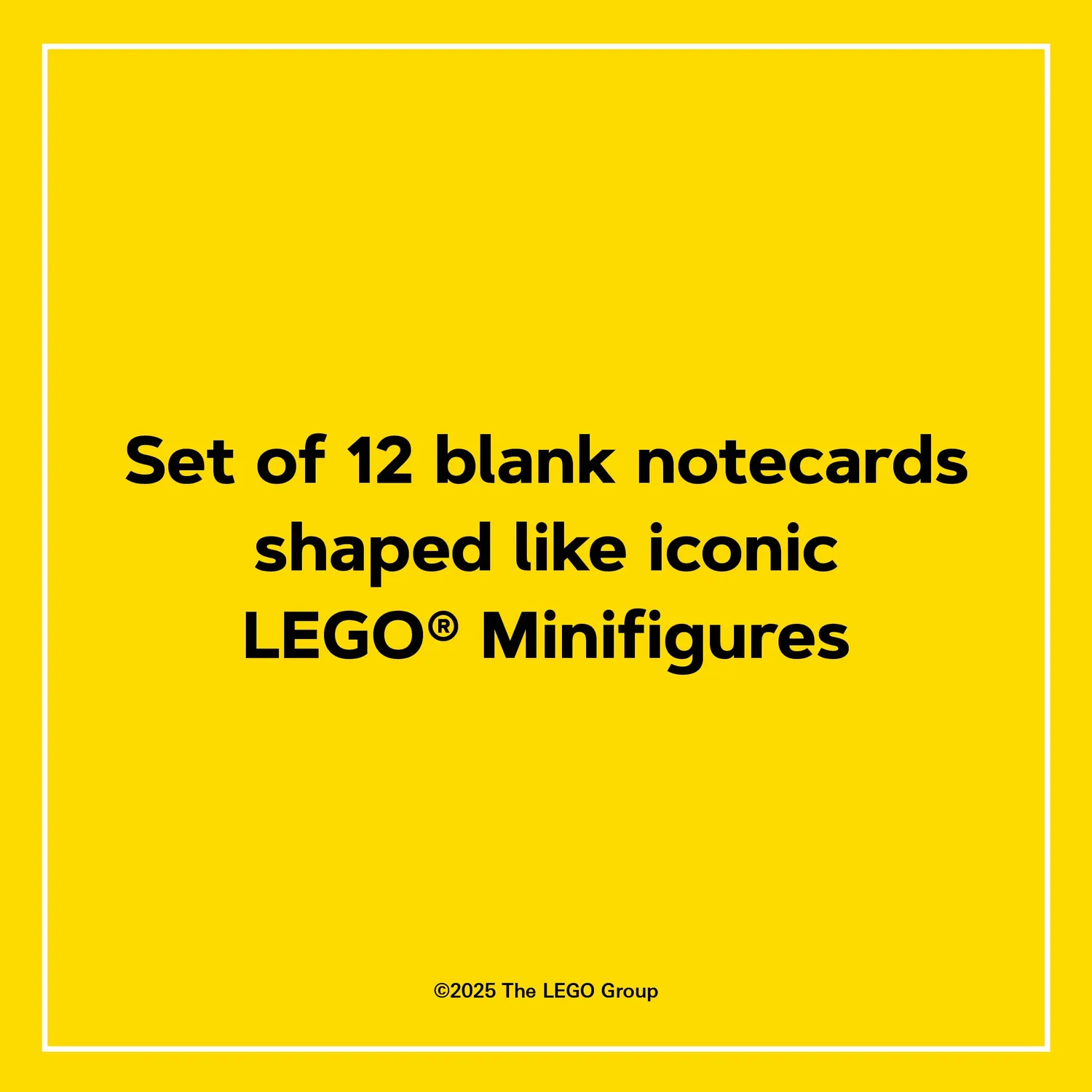 LEGO Minifigure notecards 12 kort