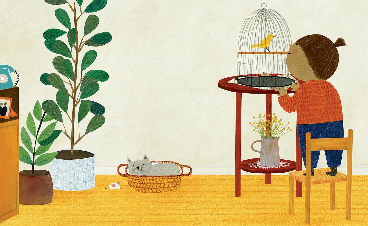 Abrams Bird House pappbok for små barn