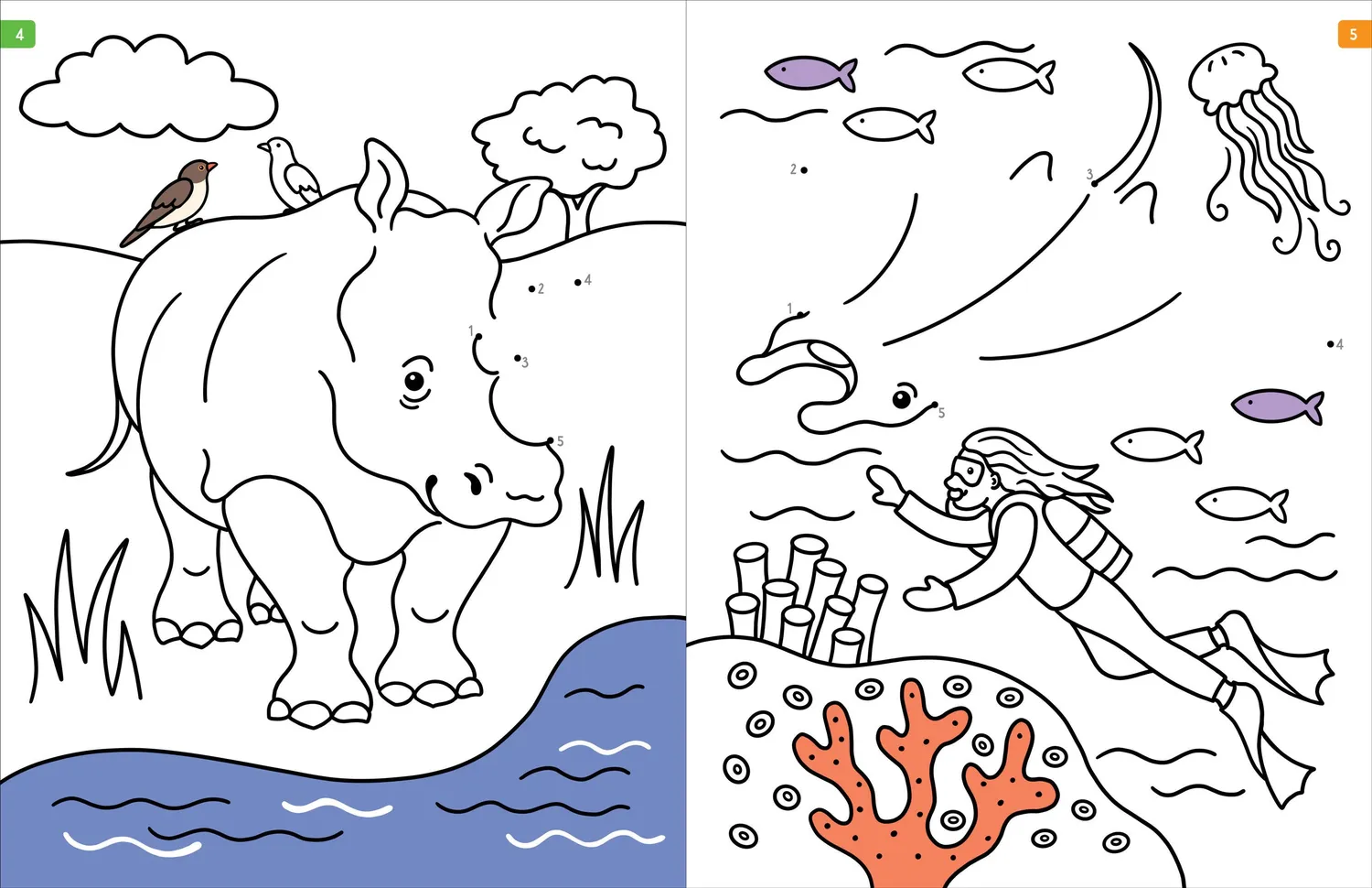 Peter Pauper Press Animals Dot-to-Dot aktivitetsbok prikk-til-prikk