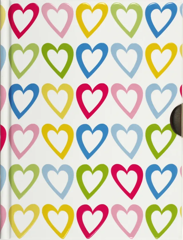 Peter Pauper Press Hearts Locking dagbok med lås linjert