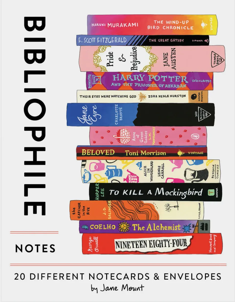 Abrams Bibliophile Notes kortsett 20 kort gave