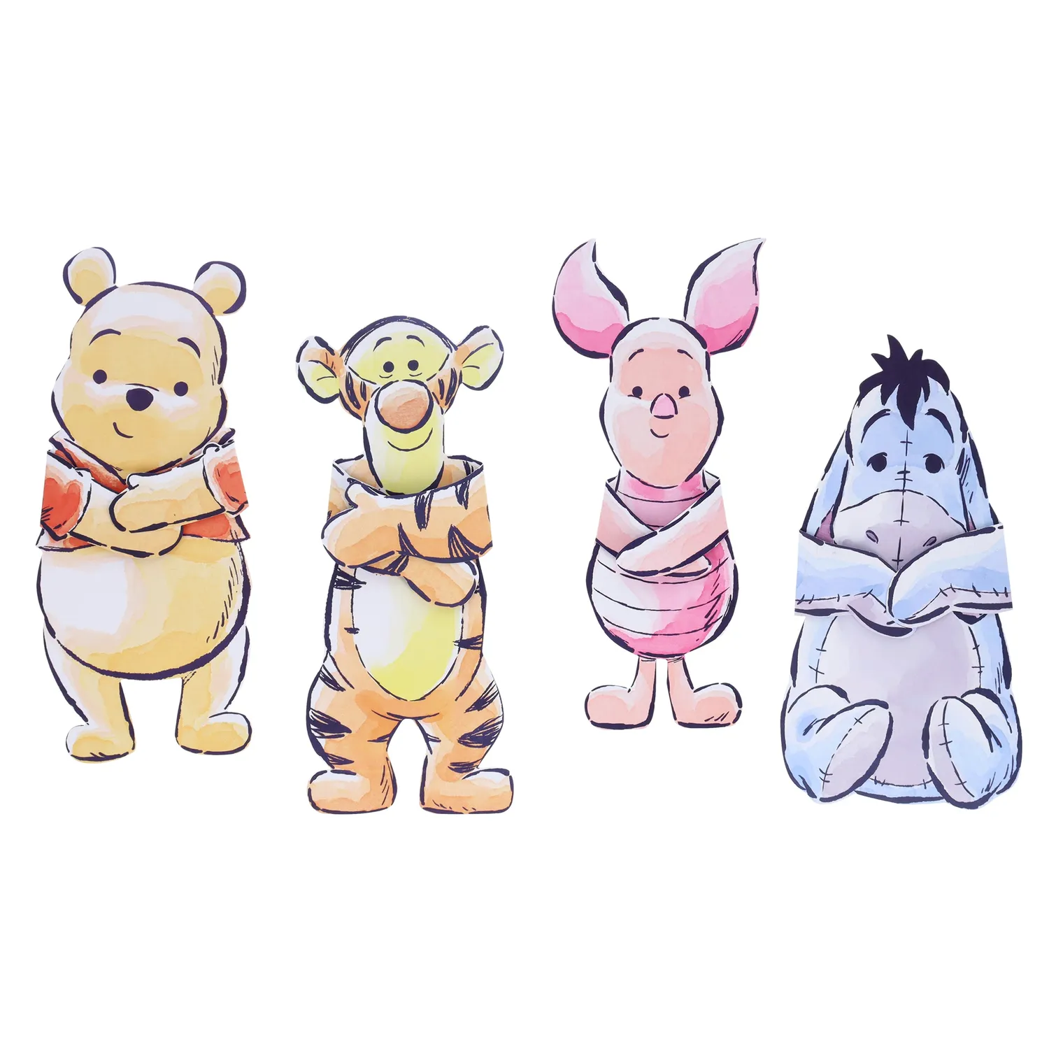 Disney Winnie the Pooh Hugs notecards 12 kort