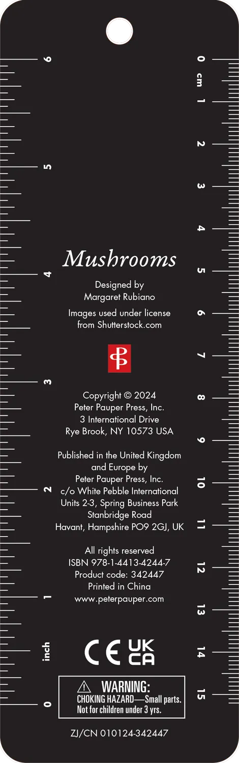 Peter Pauper Press Mushrooms bokmerke perle sopp