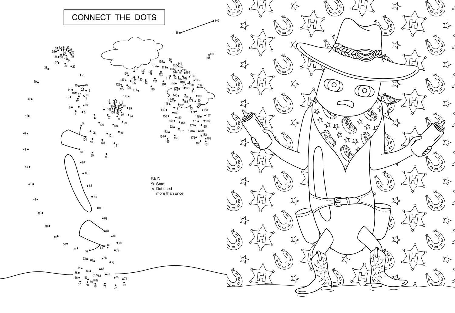Abrams Hot Dog Coloring Activity Book fargebok pocket humor
