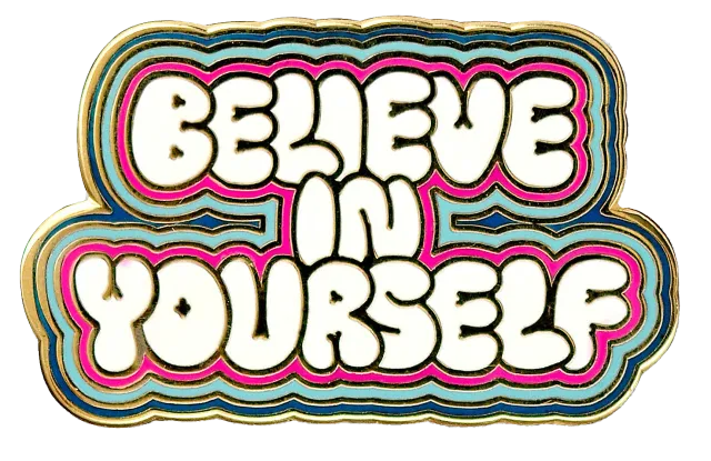 Peter Pauper Press Believe in Yourself emaljepin gaveeske