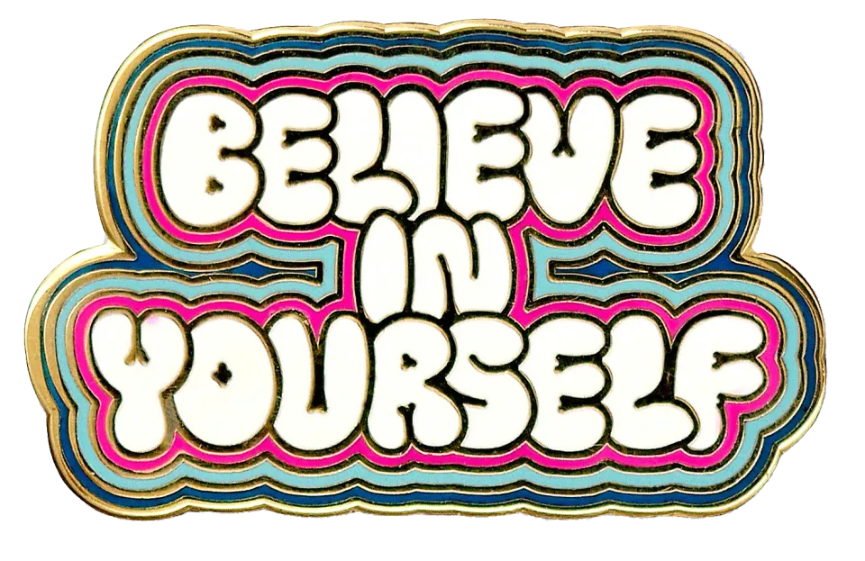 Peter Pauper Press Believe in Yourself emaljepin gaveeske