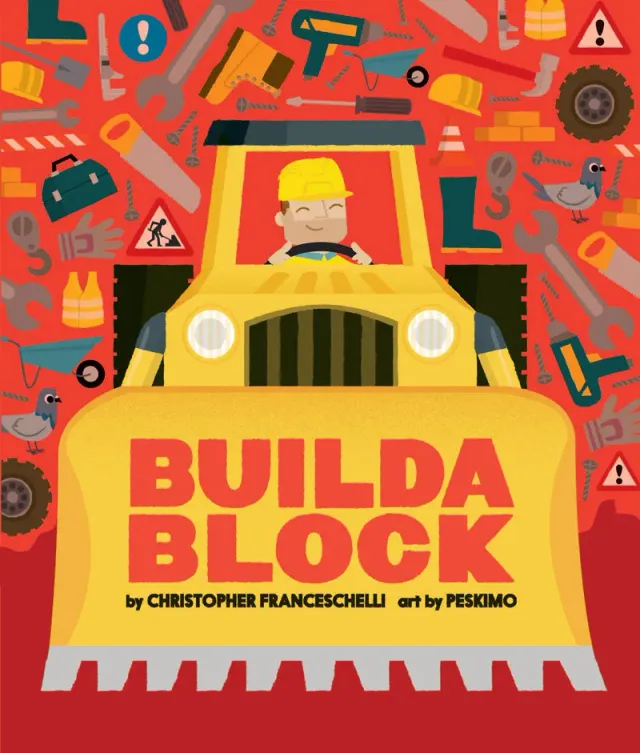 Abrams Buildablock pappbok board book anleggsmaskiner liten