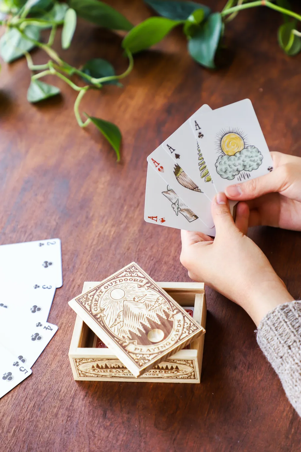 Great Outdoors Playing Cards spillekort treeske