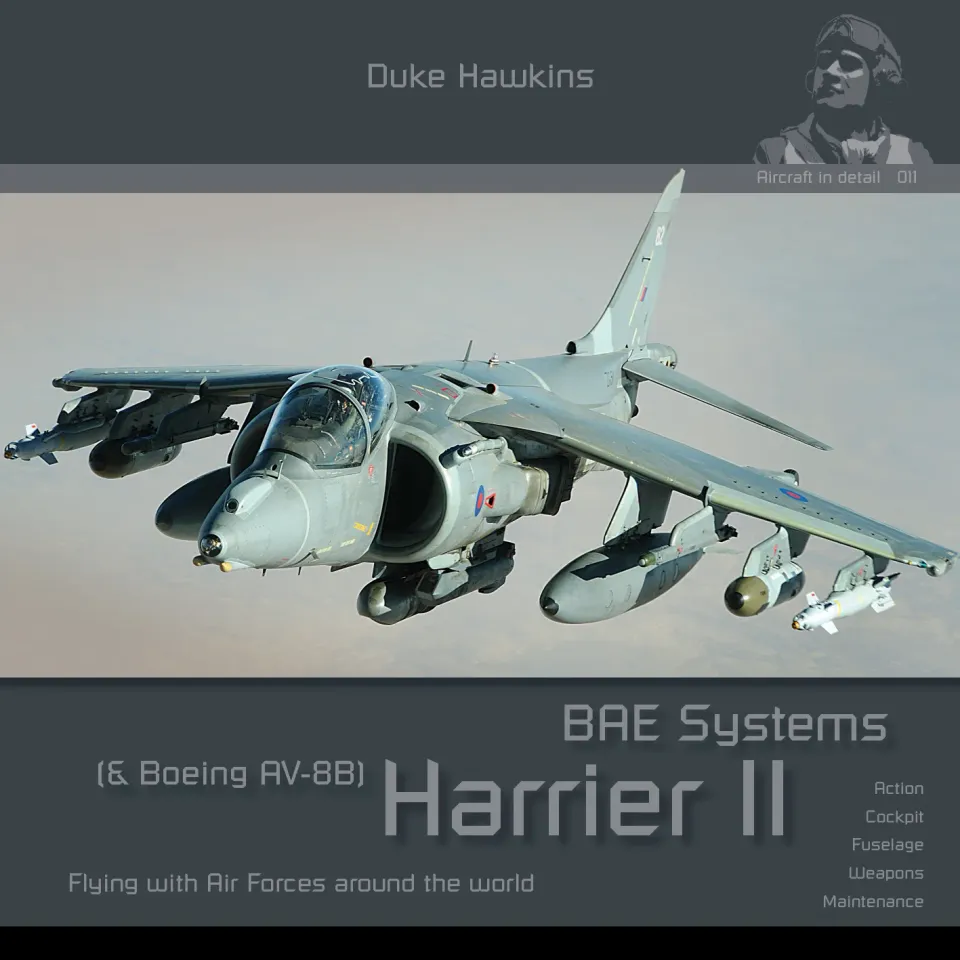 Duke Hawkins BAE Systems Harrier II bok detaljbilder