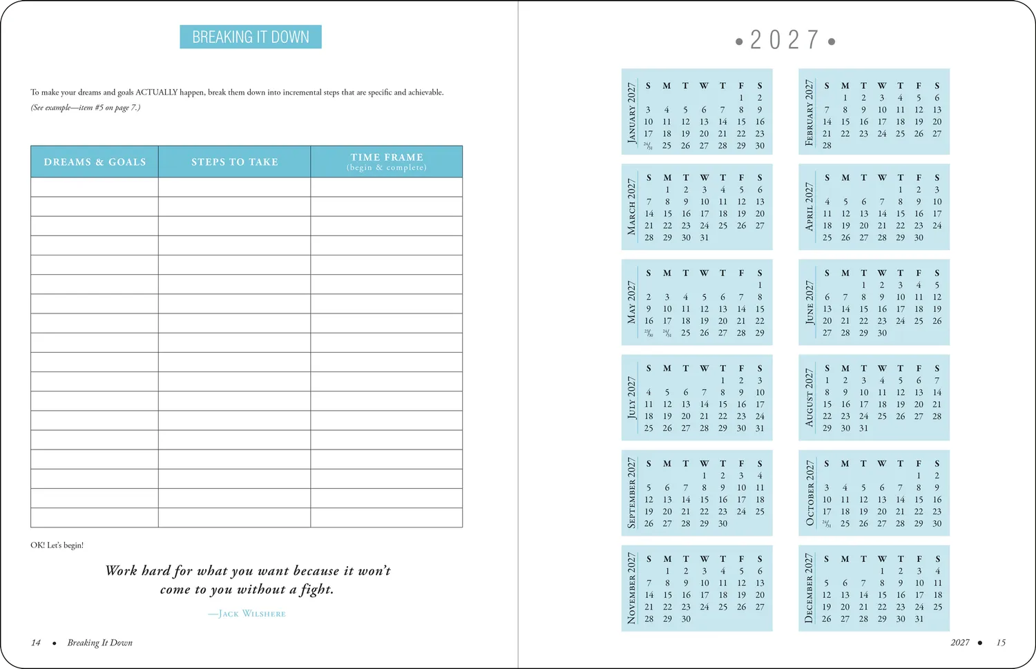 Peter Pauper Press Live with Purpose planner 2027