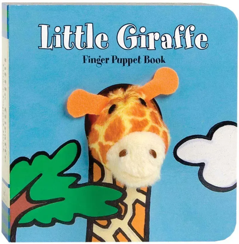 Abrams and Chronicle Little Giraffe fingerdukkebok plysj