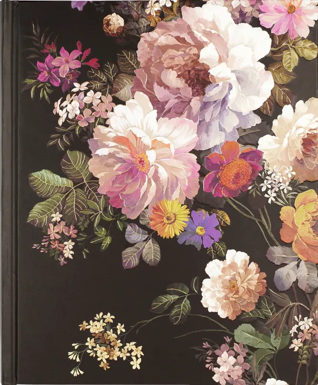 Peter Pauper Press Midnight Floral notatbok linjert
