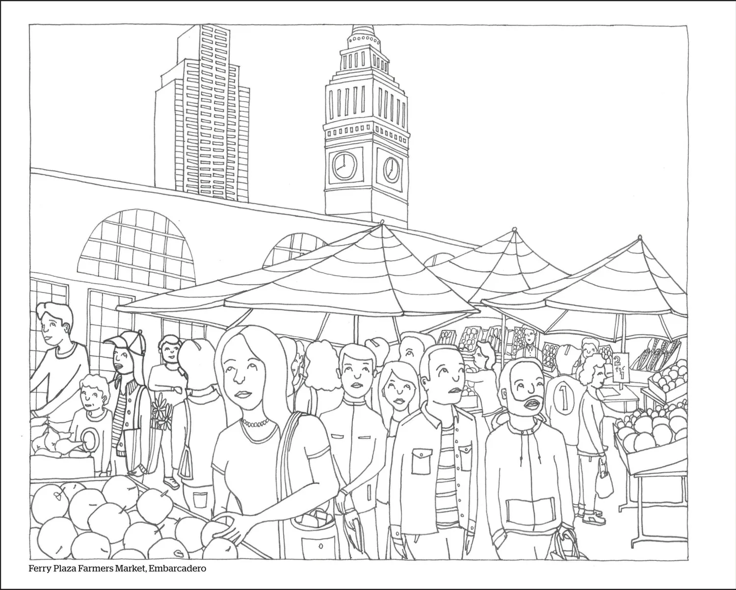 Abbi Jacobson Color this Book: San Francisco pocket fargebok