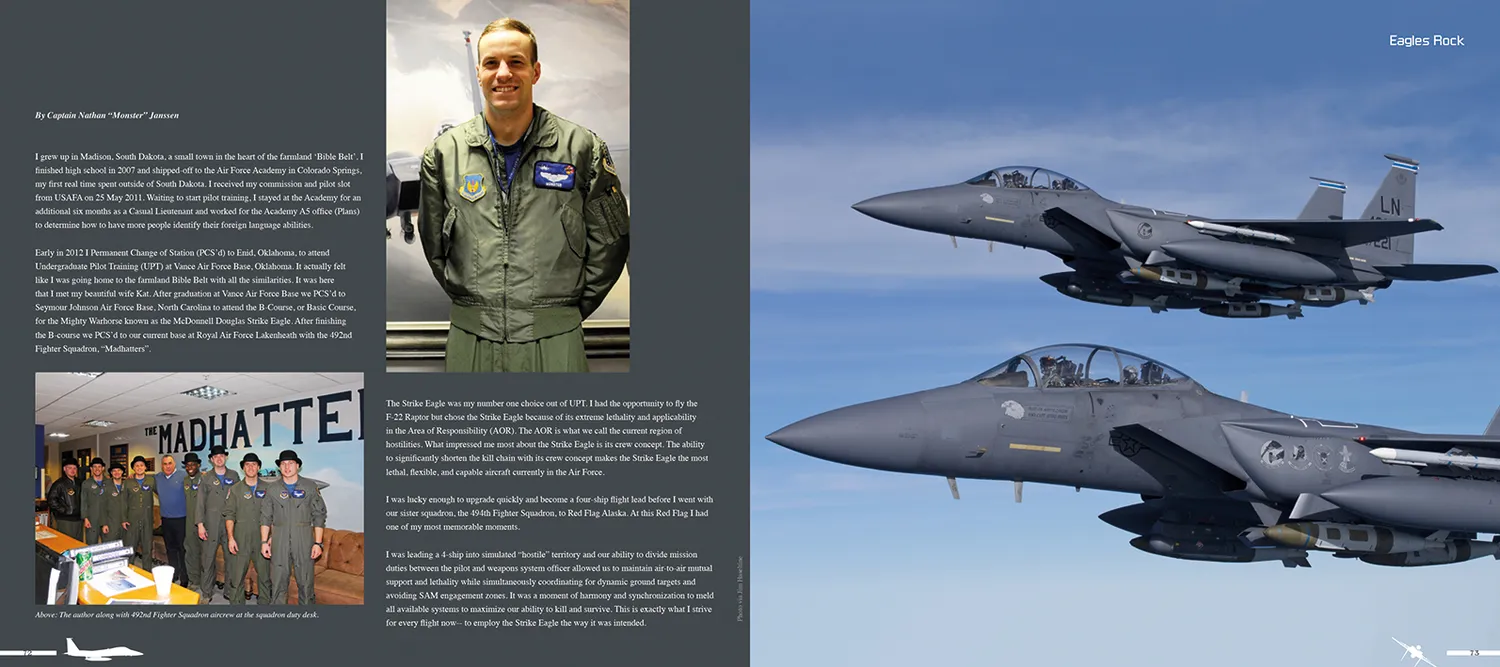 Duke Hawkins Eagles Rock bok innbundet F-15 172 sider
