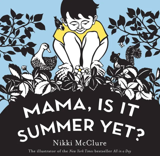 Nikki McClure Mama Is It Summer Yet pappbok sommer