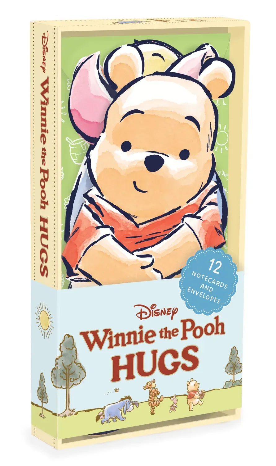 Disney Winnie the Pooh Hugs notecards 12 kort
