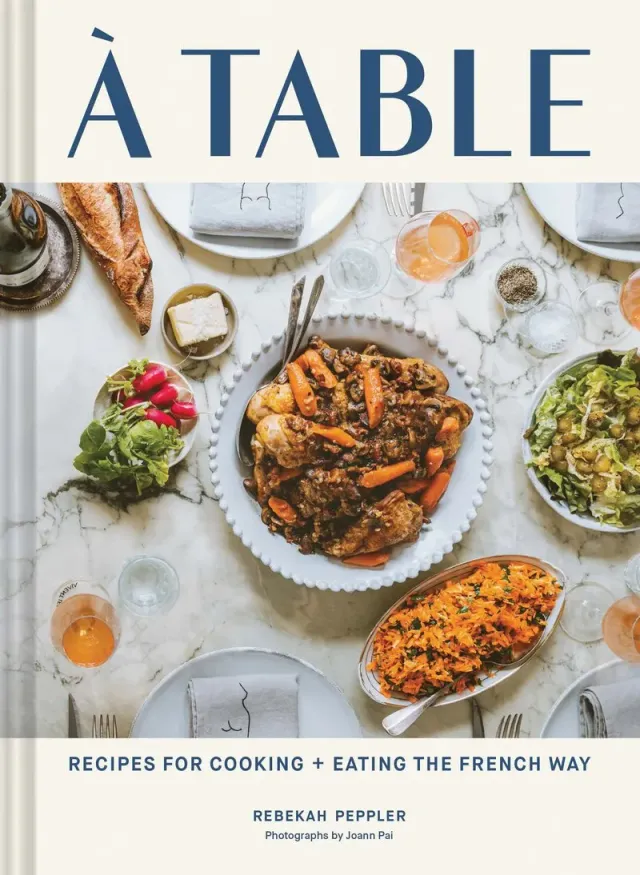 Abrams and Chronicle A Table kokebok innbundet fransk mat