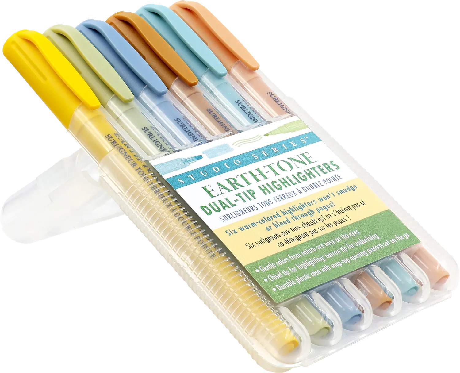 Peter Pauper Press Earth Tone markeringstusj 6 stk dual-tip