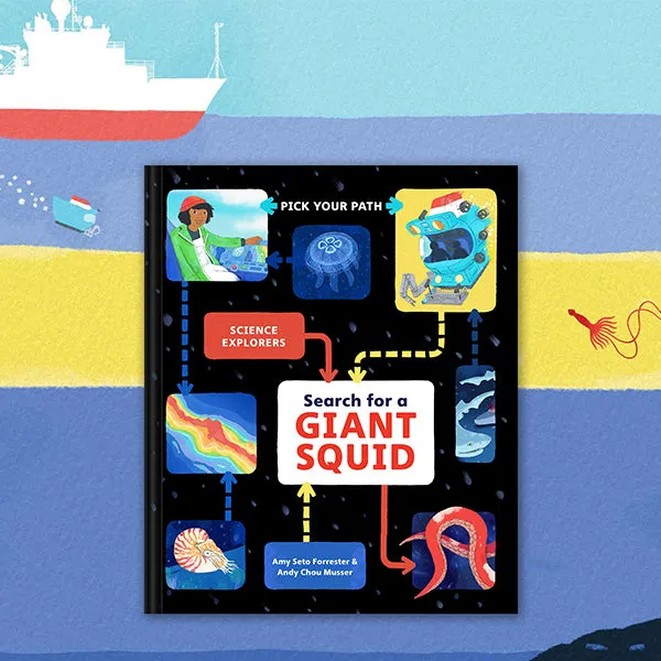 Pick Your Path Search Giant Squid innbundet 6–9 år