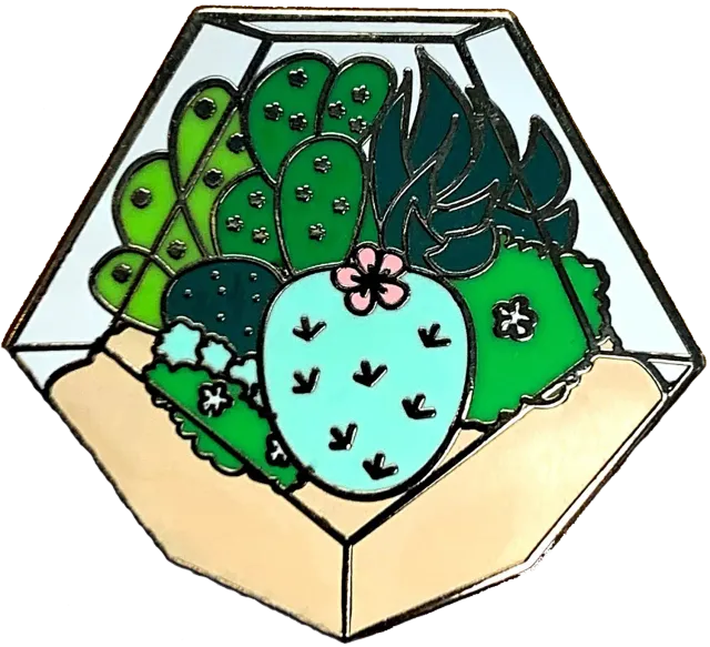 Peter Pauper Press Succulents emaljepin gaveeske