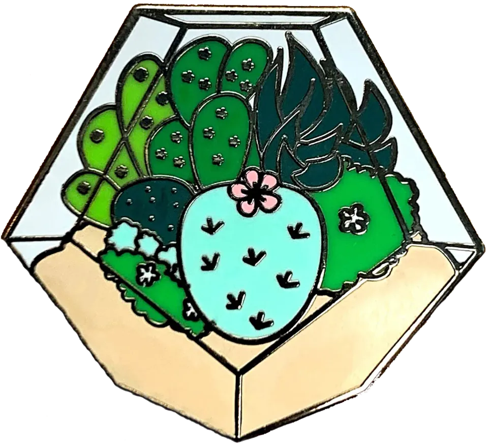 Peter Pauper Press Succulents emaljepin gaveeske