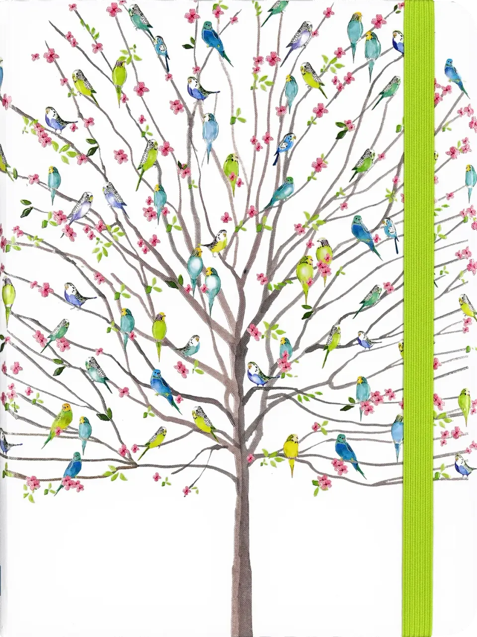 Peter Pauper Press Tree of Budgies notatbok 160 sider