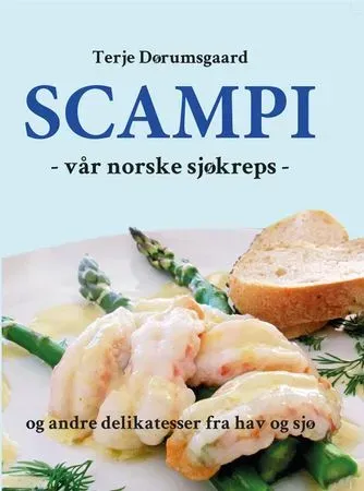 Bokia Scampi vår norske sjøkreps bok innbundet pent brukt