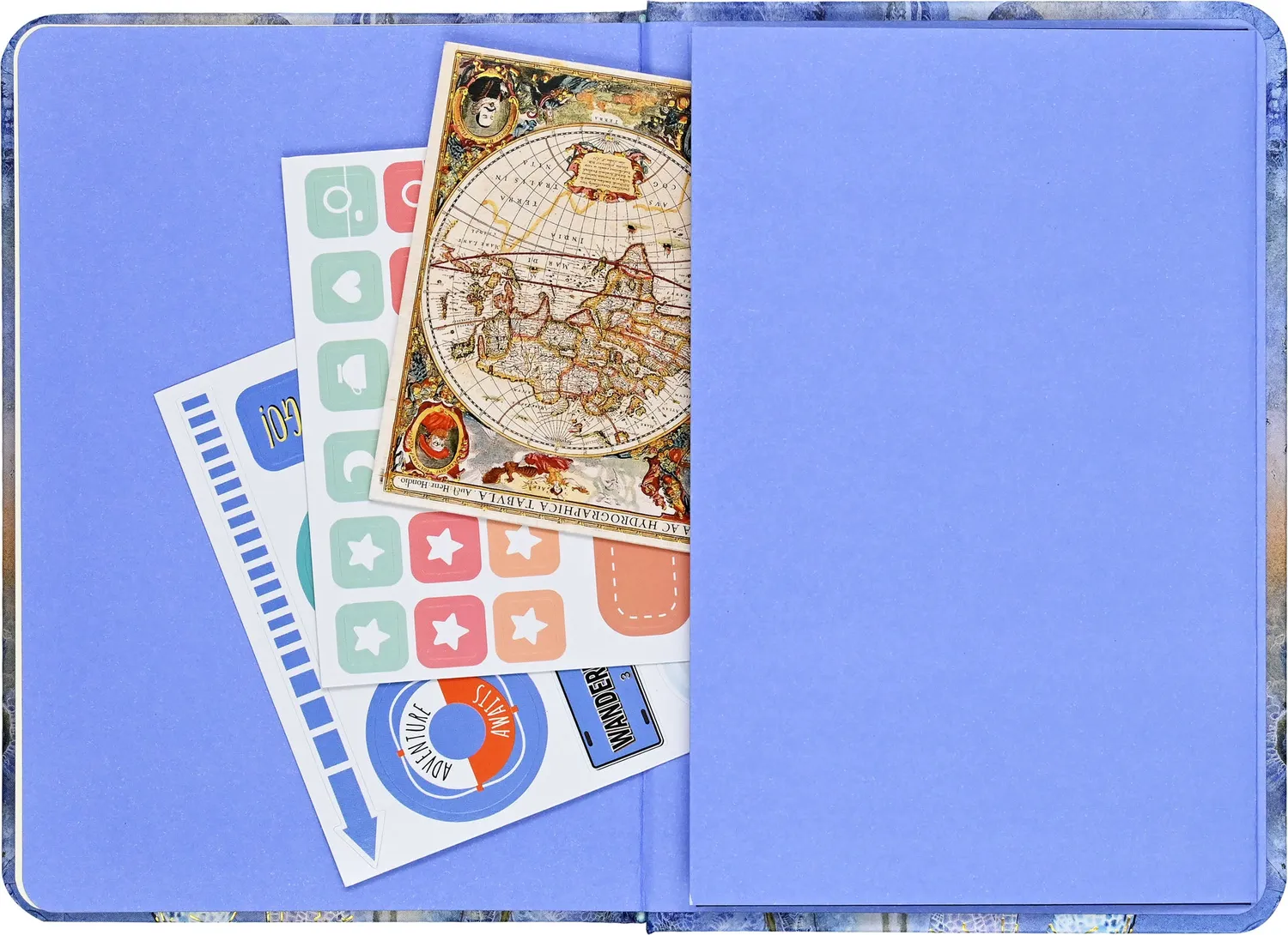 Peter Pauper Press Indigo Dragonfly notatbok linjert 160 sider
