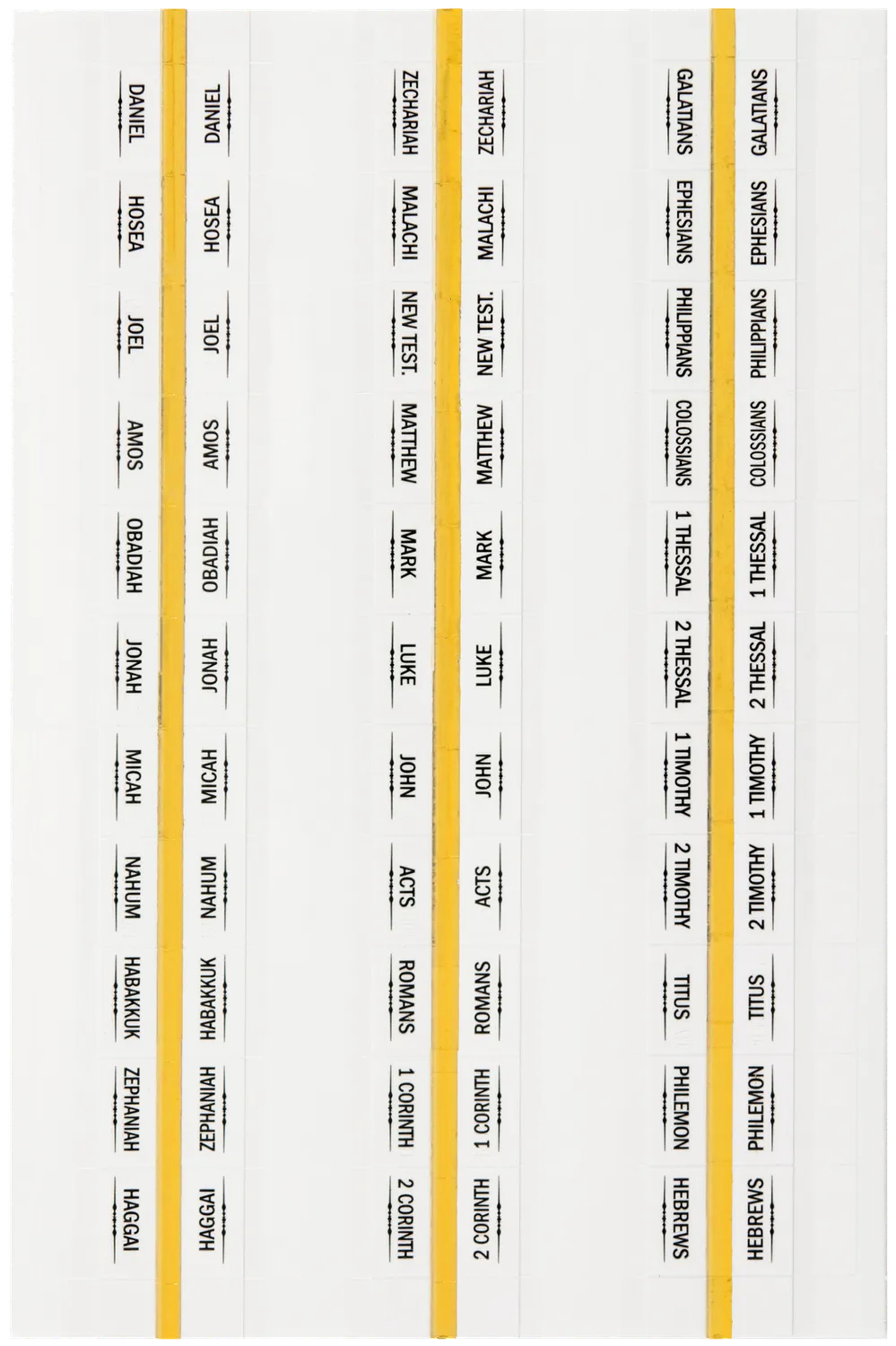 Peter Pauper Press Bible Tab klistremerker bibelfaner 99-pk gull