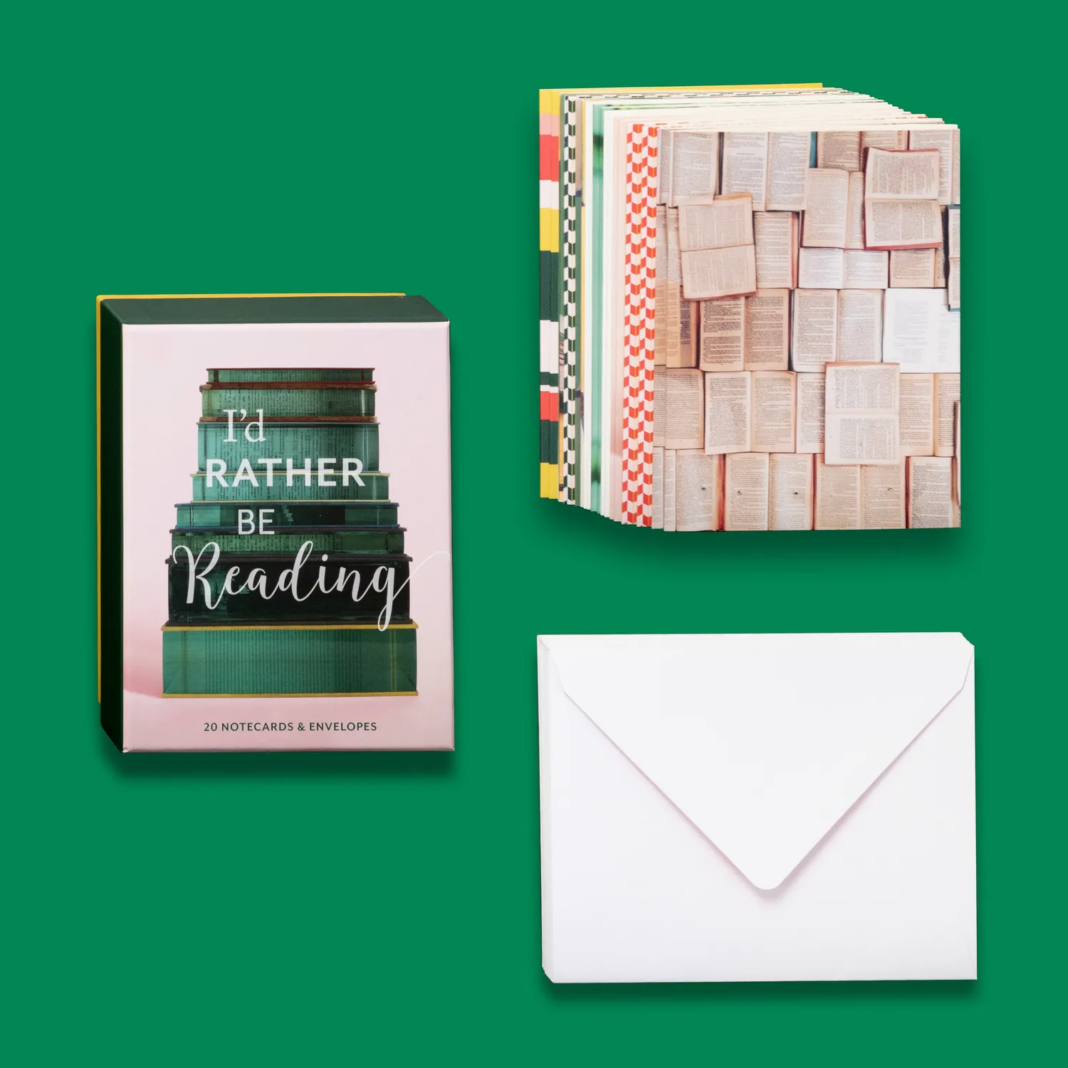 Chronicle Books I'd Rather Be Reading notecards 20 stk bokorm