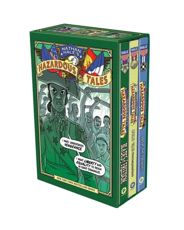 Nathan Hale's Hazardous Tales Fourth 3-boks tegneserier pocket