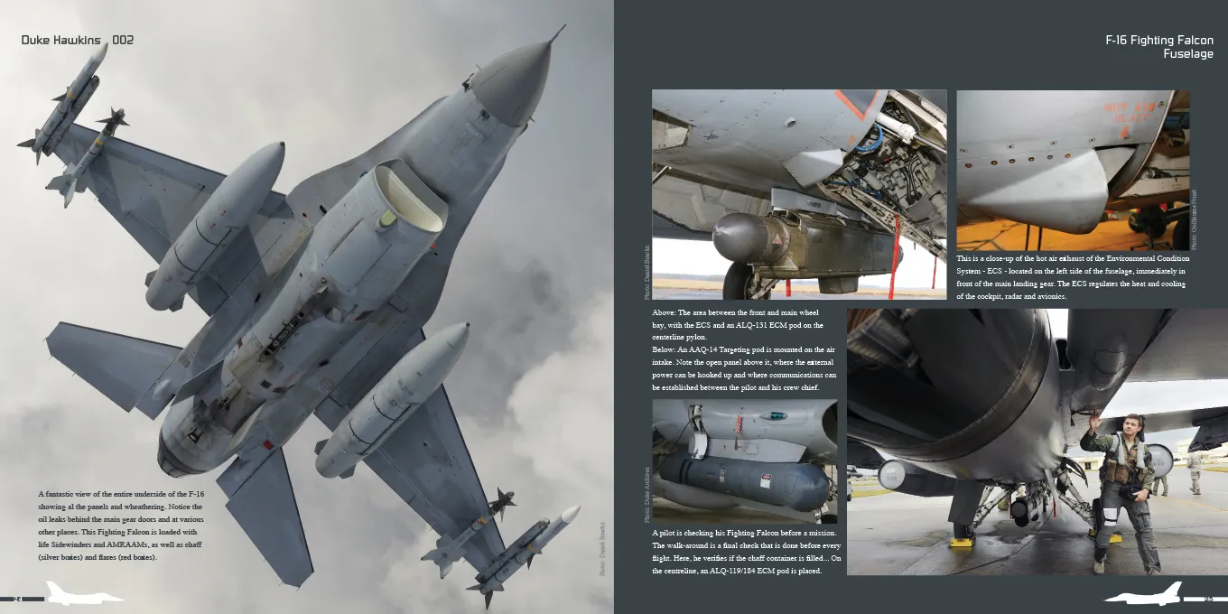 Duke Hawkins Lockheed-Martin F-16 bok 108 sider superdetalj