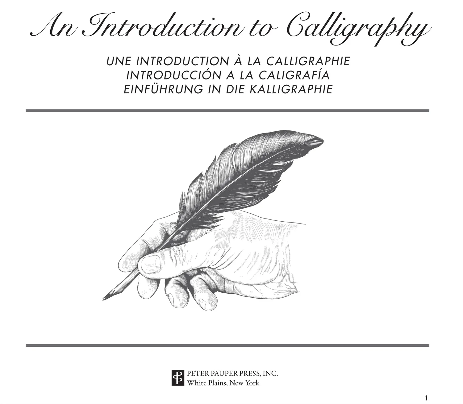 Peter Pauper Press Studio Series Calligraphy Set kalligrafisett med blekk