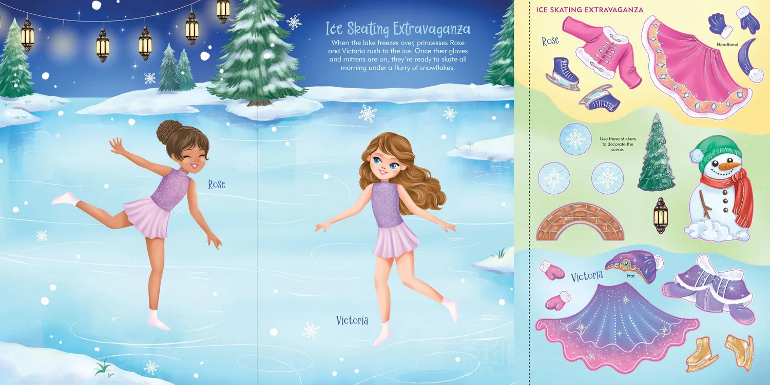 Peter Pauper Press Princesses klistremerkebok 45 sider folie
