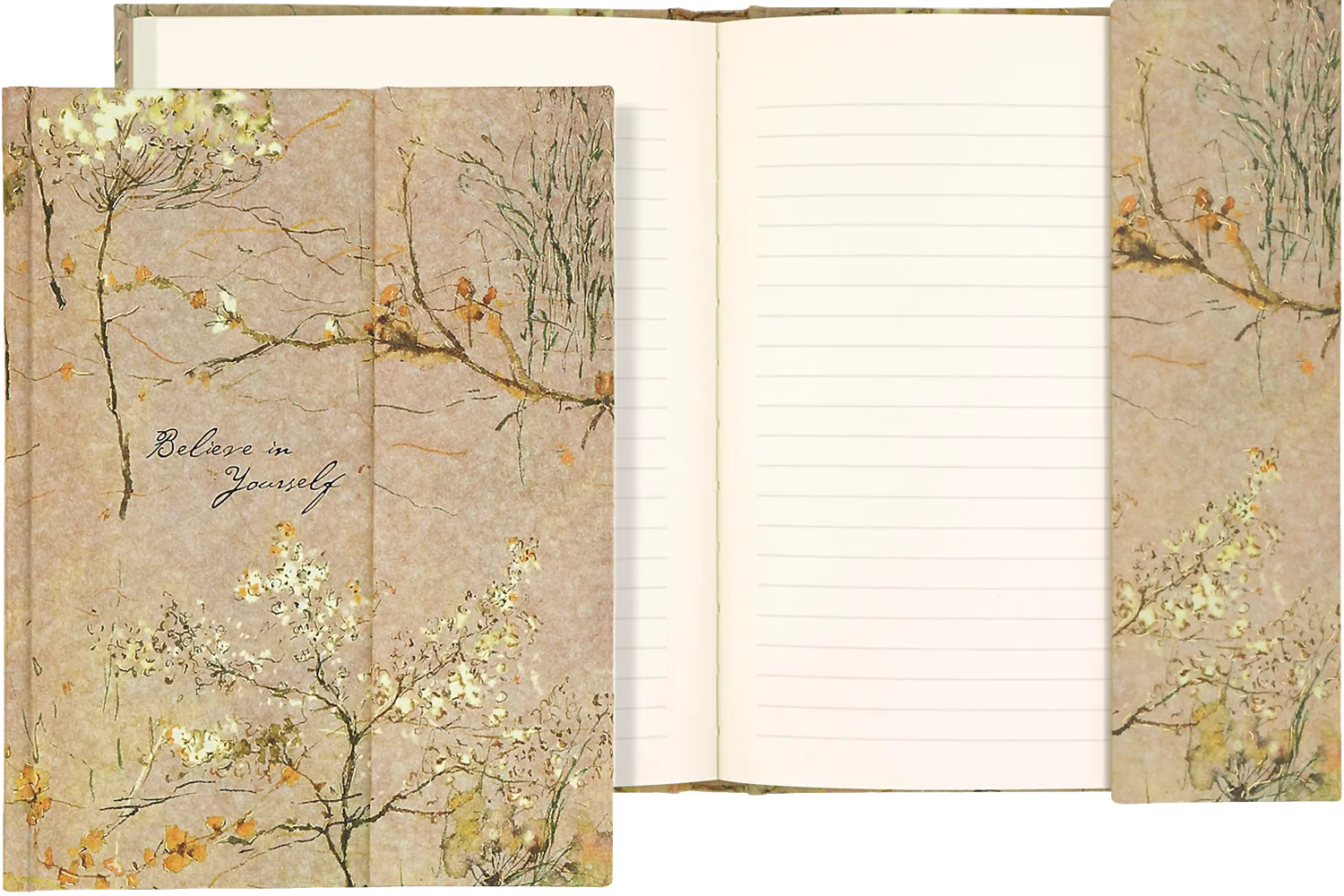 Peter Pauper Press Believe In Yourself journal magnet blomster