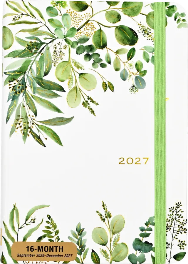 Peter Pauper Press Eucalyptus ukeplanlegger 2027 kompakt
