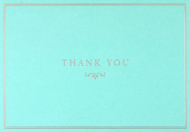 Peter Pauper Press Blue Elegance Thank You Notes takkekort 14-pk