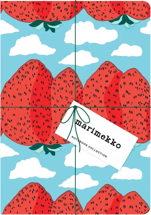 Abrams & Chronicle Books Marimekko Strawberry notatbok 3-pak