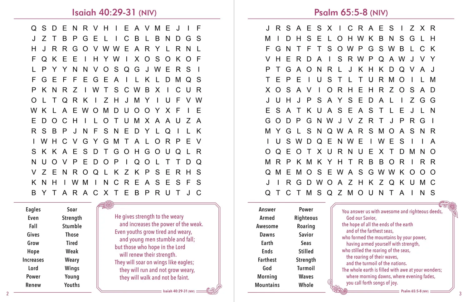 Peter Pauper Press Bible Verse Large Print Word Search ordsøk stor skrift