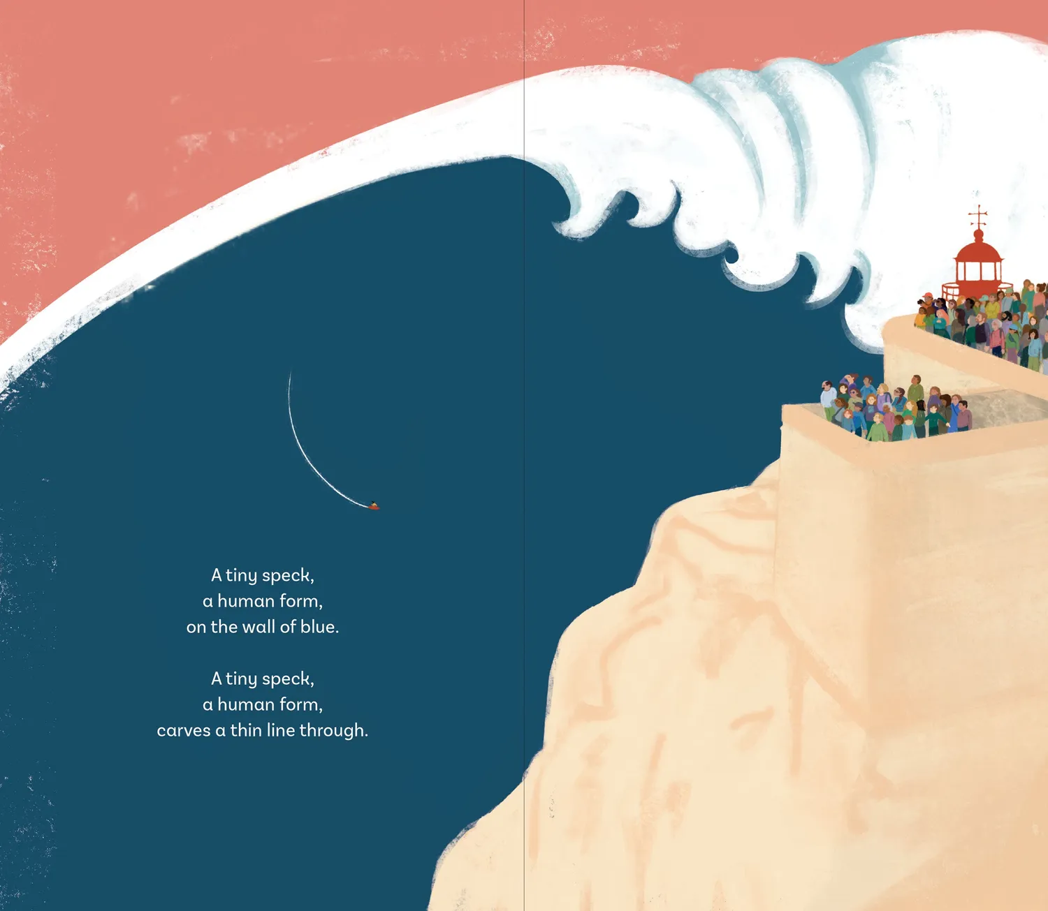 Peter Pauper Press The Biggest, Highest Wave bildebok innbundet 3–8 år