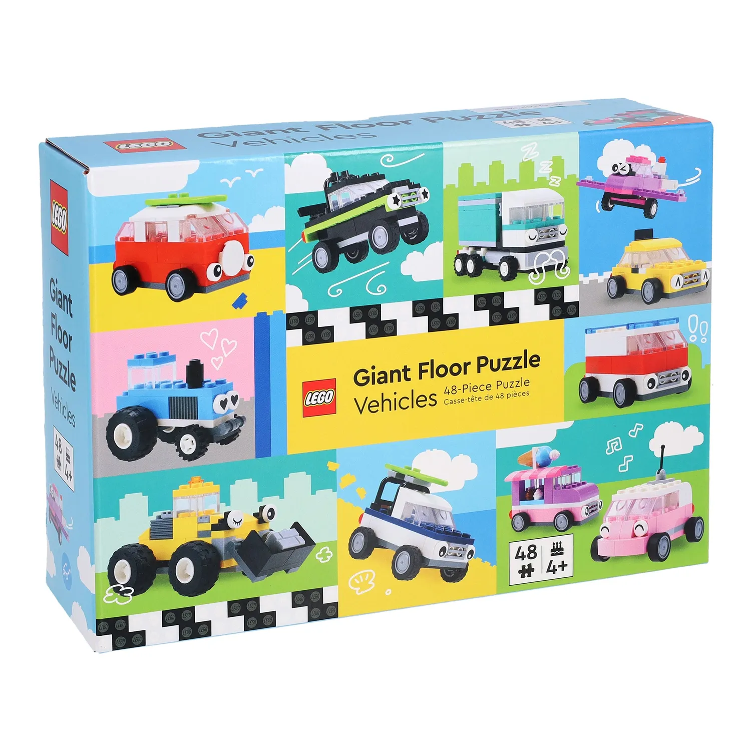 LEGO 48-Piece Giant Floor Puzzle Vehicles gulvpuslespill