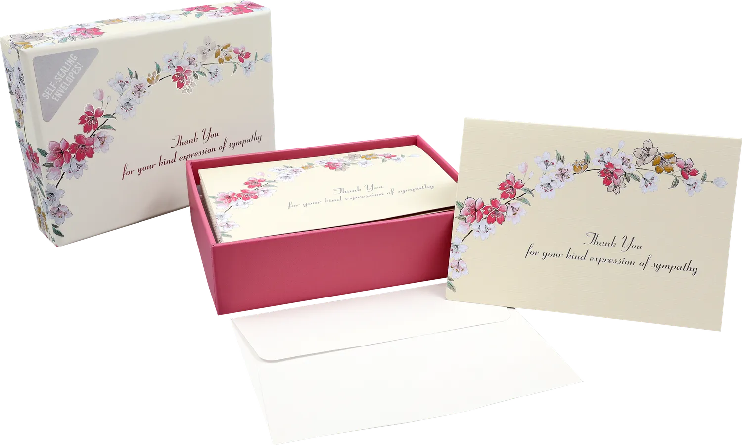 Peter Pauper Press Sympathy Floral takkekort 14 stk blomster