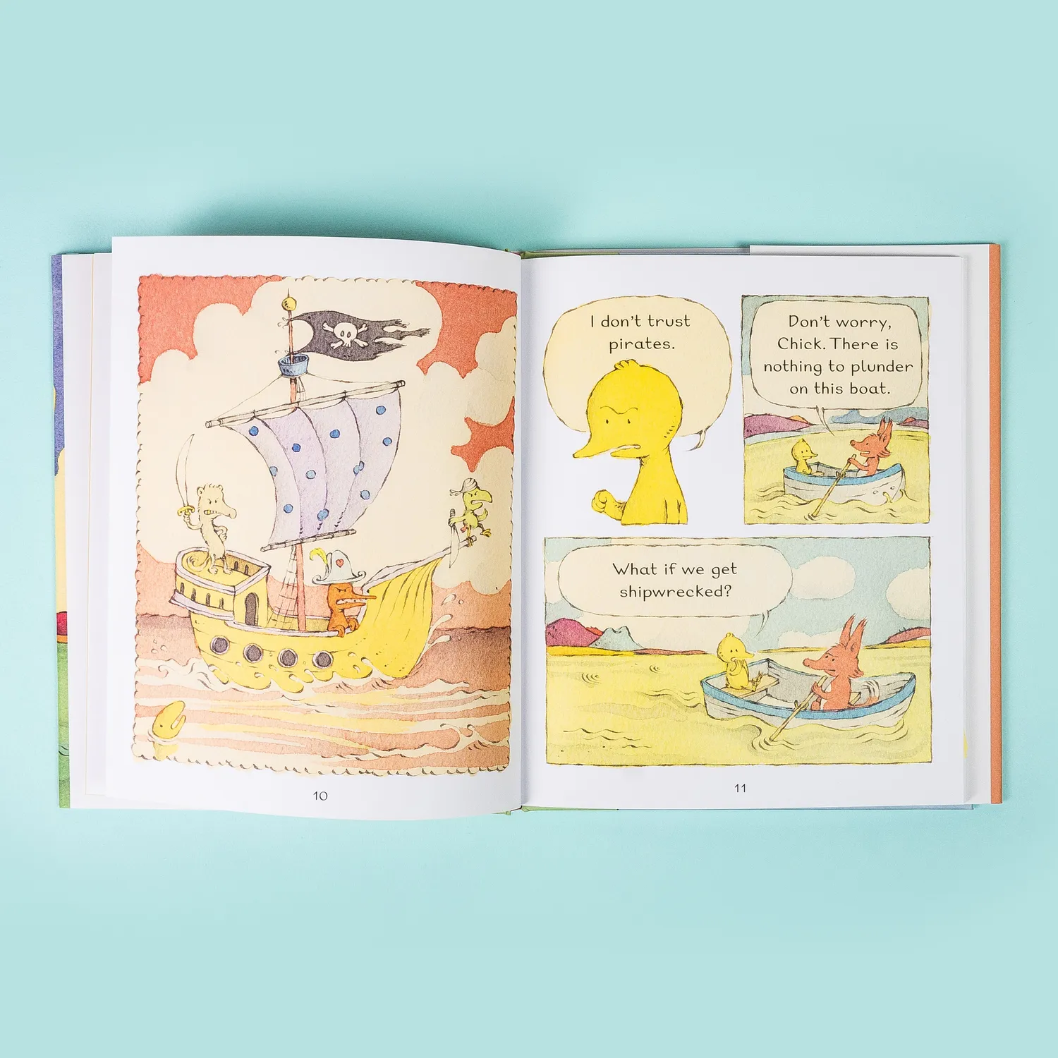 Fox & Chick The Quiet Boat Ride barnebok pocket 5–8 år