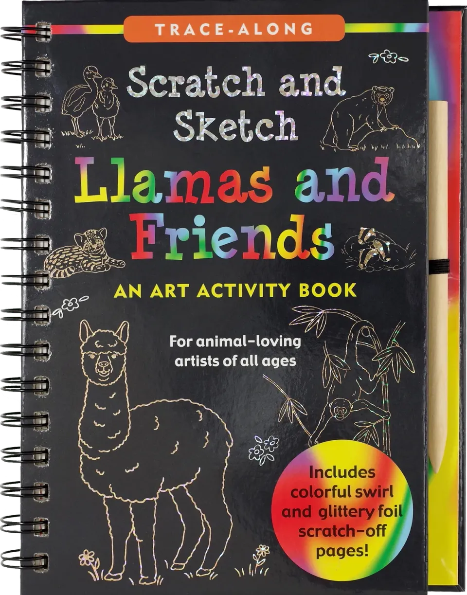 Peter Pauper Press Llamas and Friends skrapebok barn