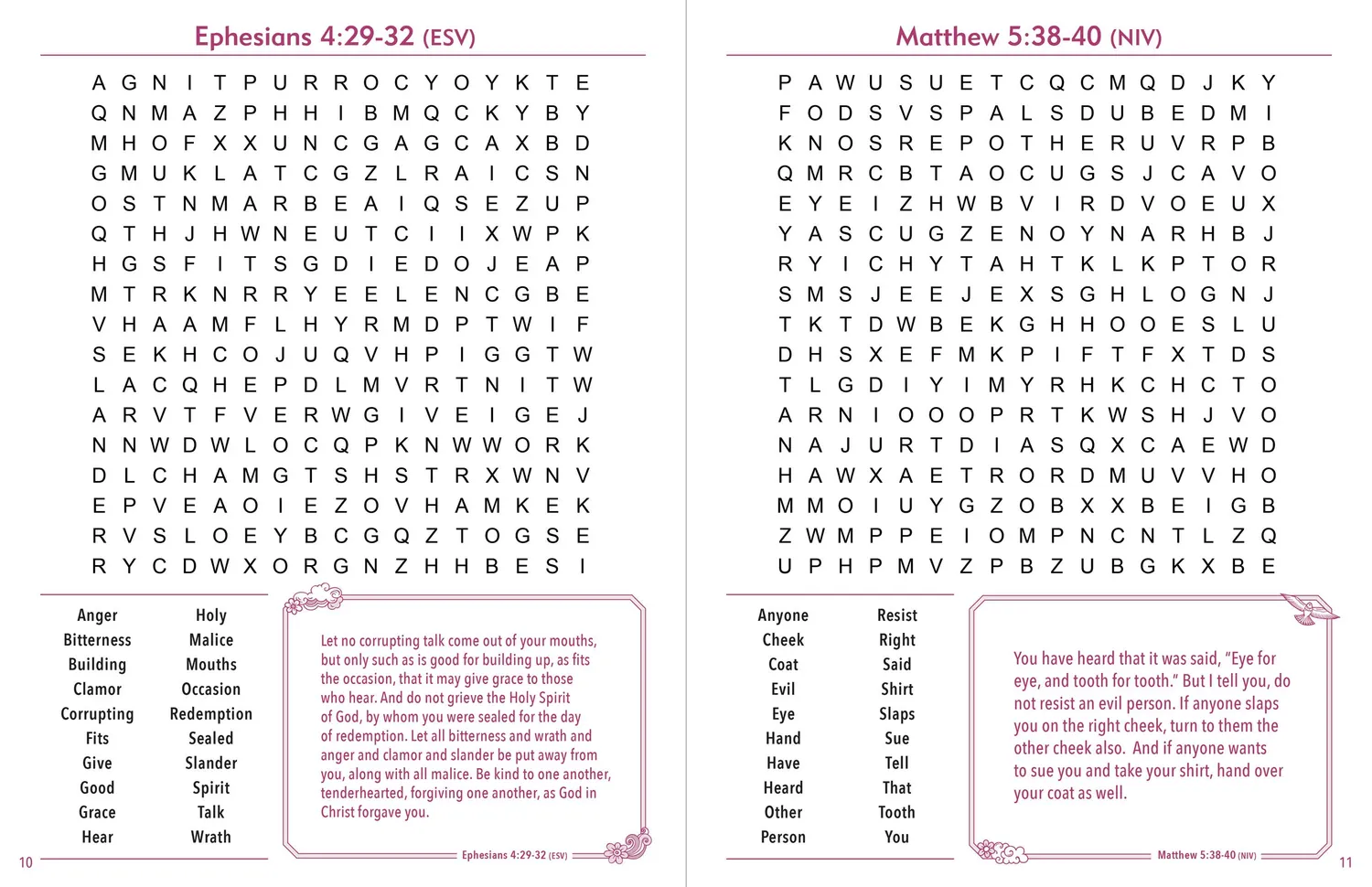 Peter Pauper Press Bible Verse Large Print Word Search ordsøk stor skrift