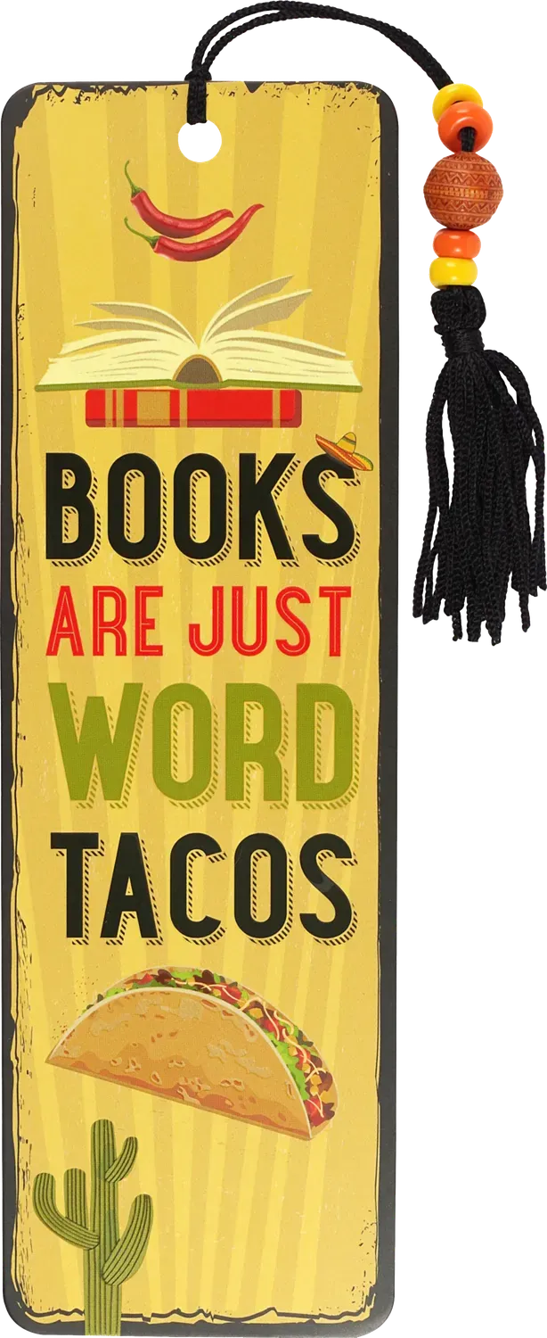 Peter Pauper Press Word Tacos bokmerke med perler
