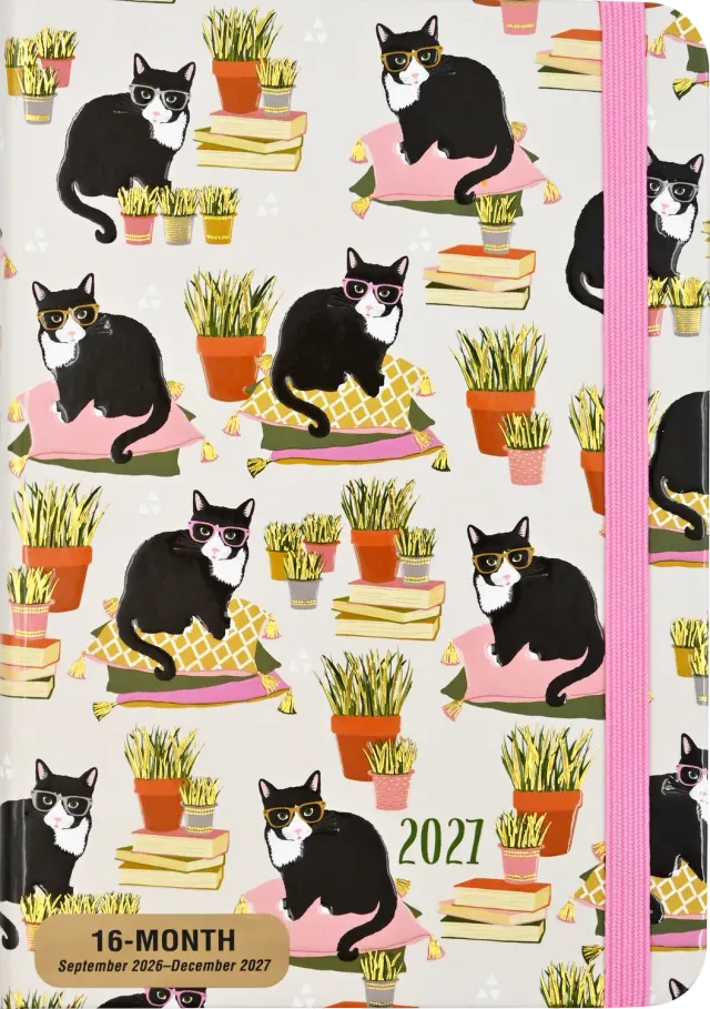 Peter Pauper Press Smarty Cats ukeplanlegger 2027 5x7
